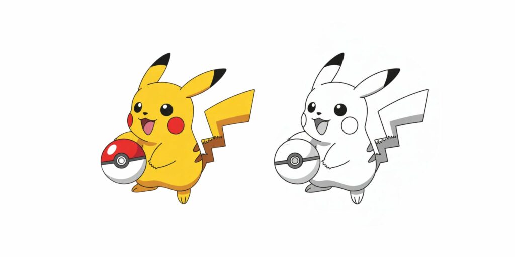 Pikachu da colorare